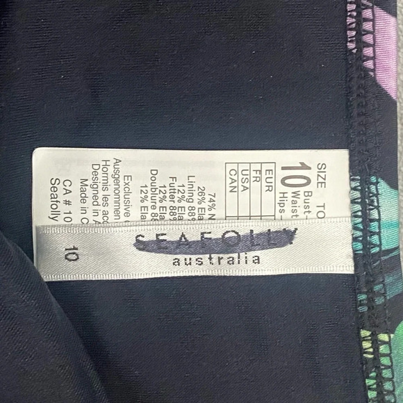 New! Seafolly las palmas tropical leaf pattern hipster bottoms 21671 - Picture 9 of 9